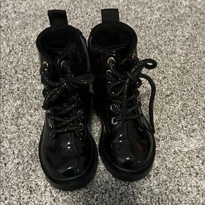 Brand New H&M Black Patent Leather Boots size 7.5